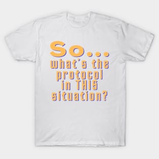 So, What's the Protocol in this Situation T-Shirt